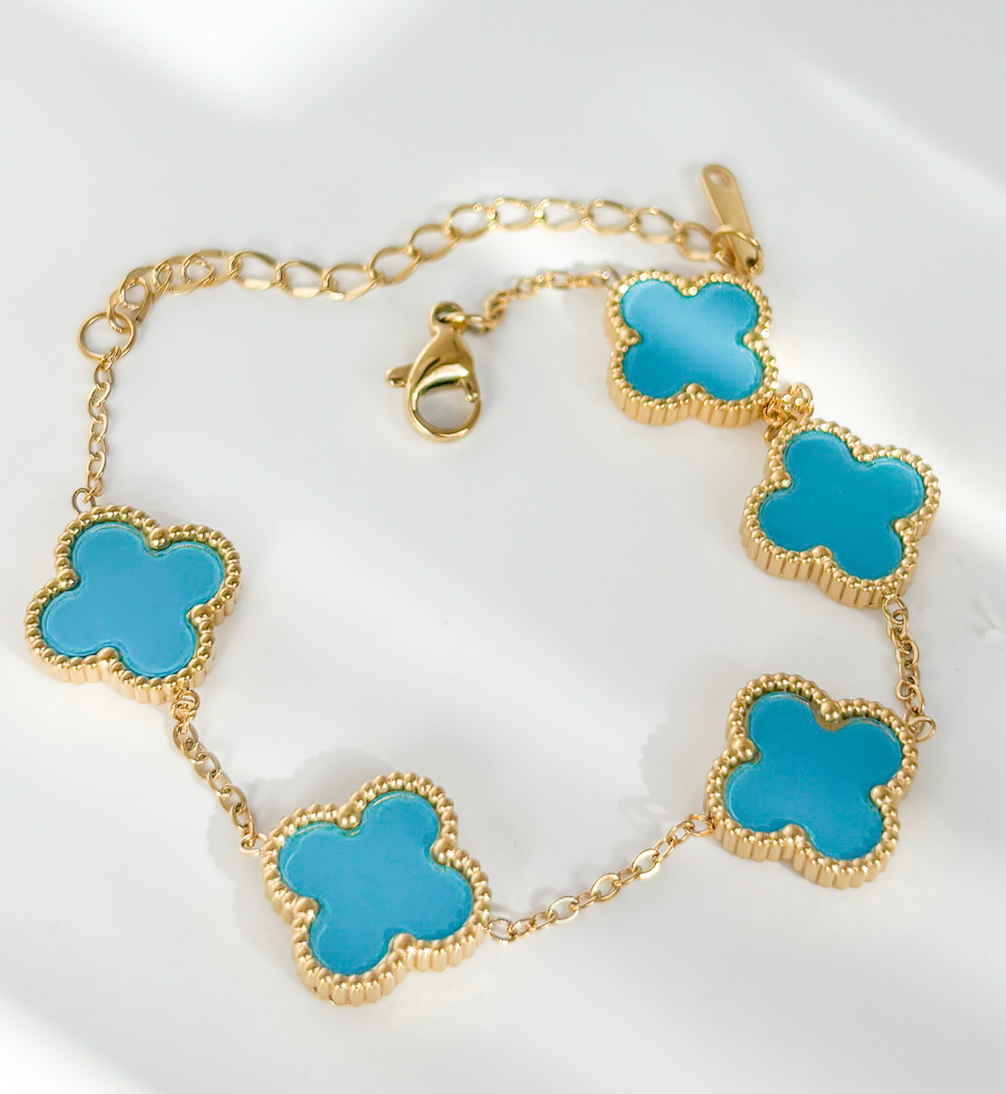 Brazalete Trébol Azul