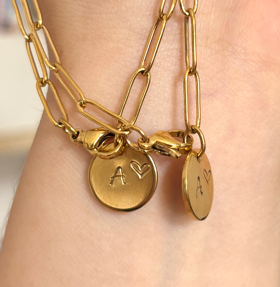 Set Pulseras Link Placas