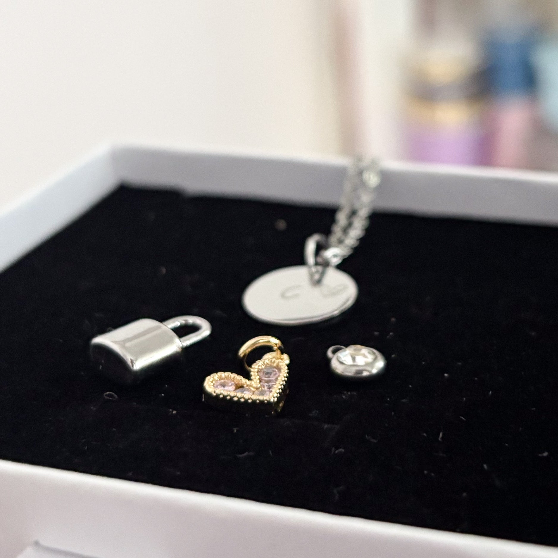 Collar Placa Plata 12 mm