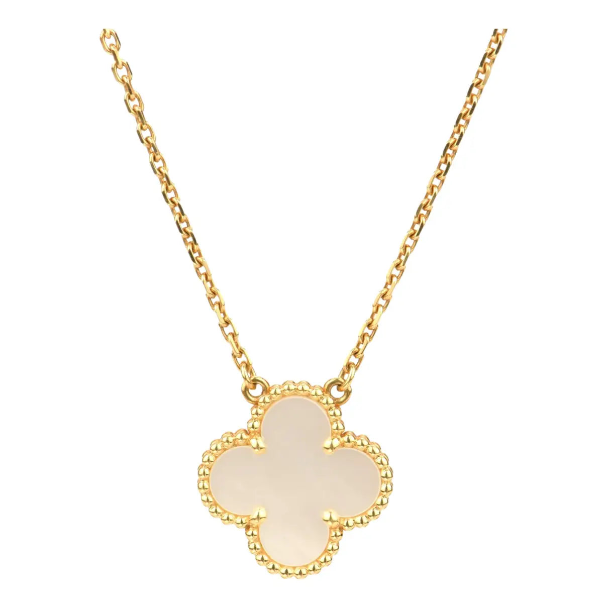 Collar Trébol Blanco