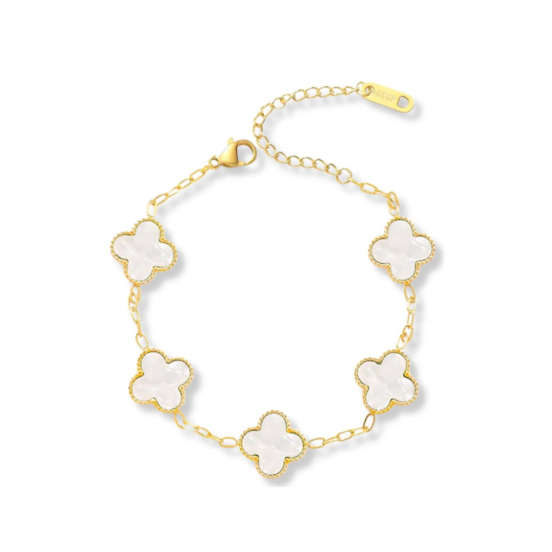 Brazalete Trébol Blanco