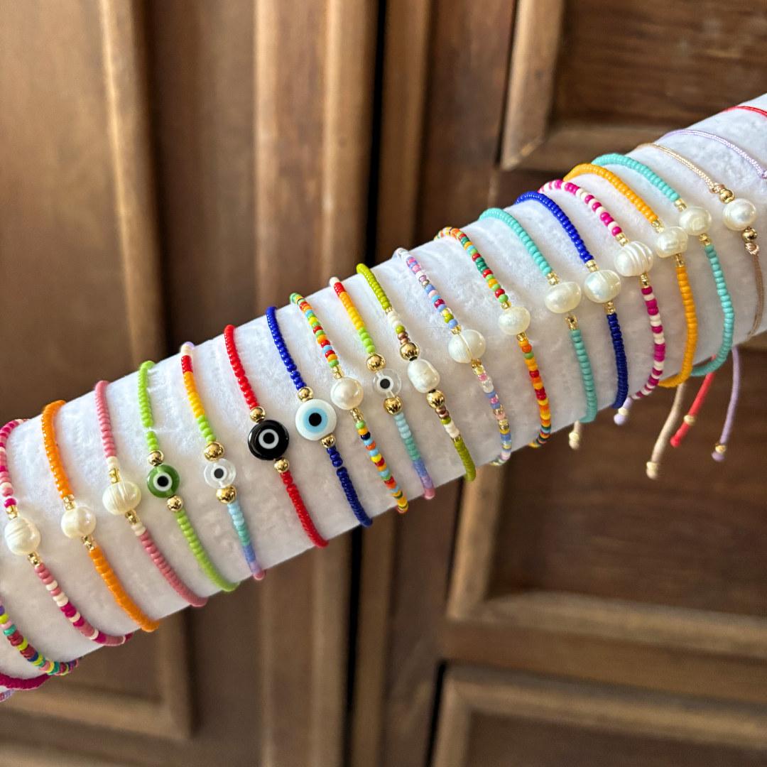 Pulseras Colores Chaquira