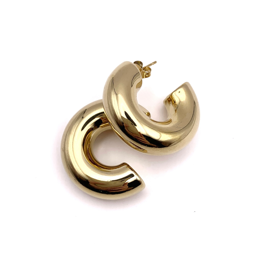 Arracadas chunky hoops