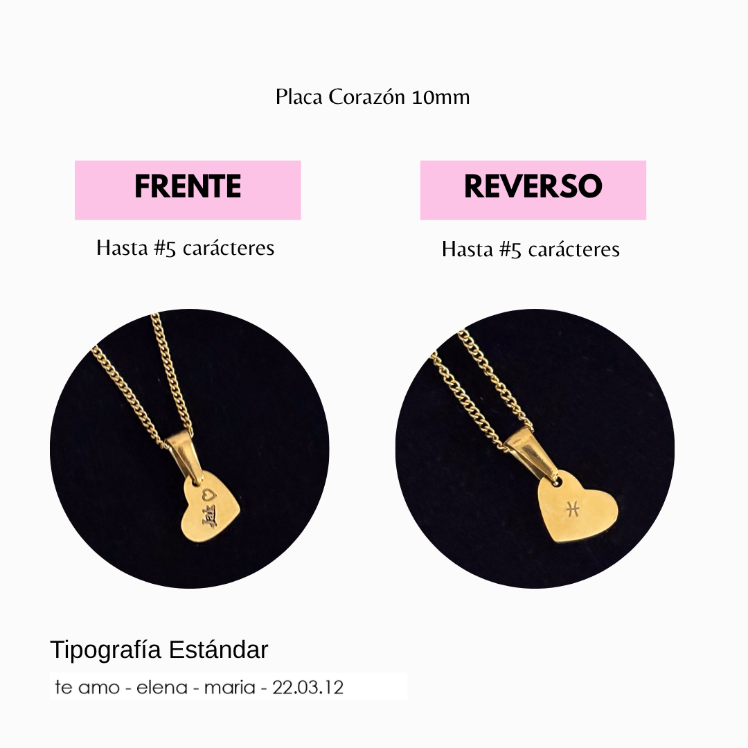 Collar Mini Corazón Personalizado