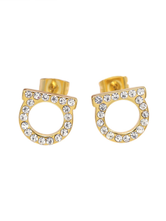 Aretes Circle Dorado