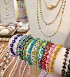Pulsera elástica de ojo turco con separaciones