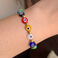 Pulsera elástica de ojo turco con separaciones