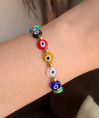 Pulsera elástica de ojo turco con separaciones