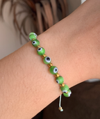 Pulsera elástica de ojo turco con separaciones