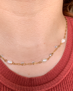 Collar Clear Pearl