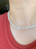 Classic natural pearl necklace