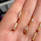 Mini arracada zirconia