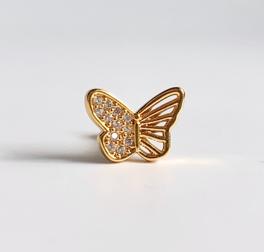 Piercing Mariposa Acero