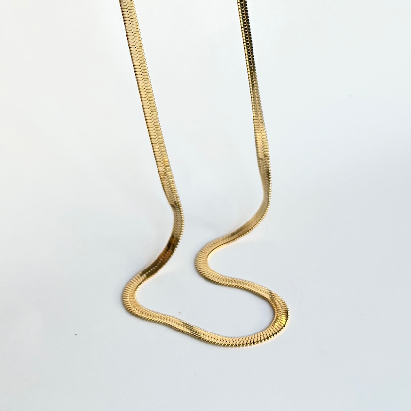 Cadena Large plana Gold