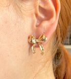 Aretes Bow Plata S925