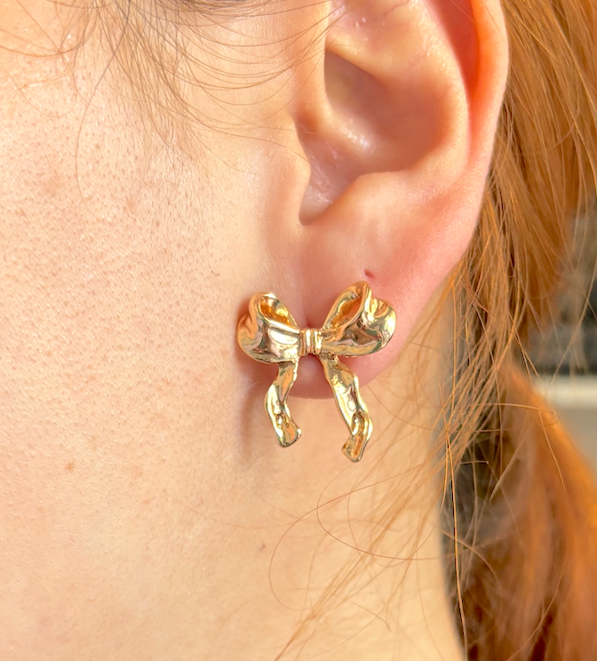 Aretes Moño Plata