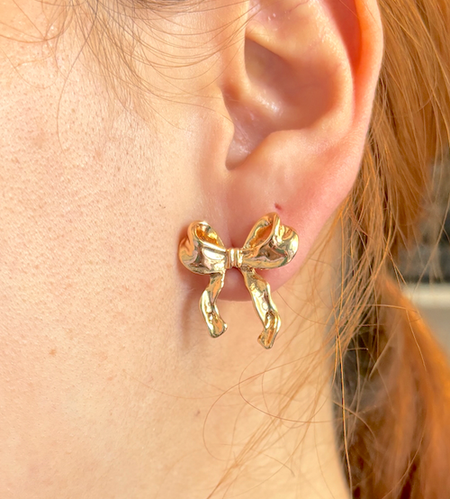 Aretes Bow Plata S925