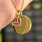 Collar Placa Dorada con Dije