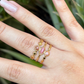Anillo Disk Rosa