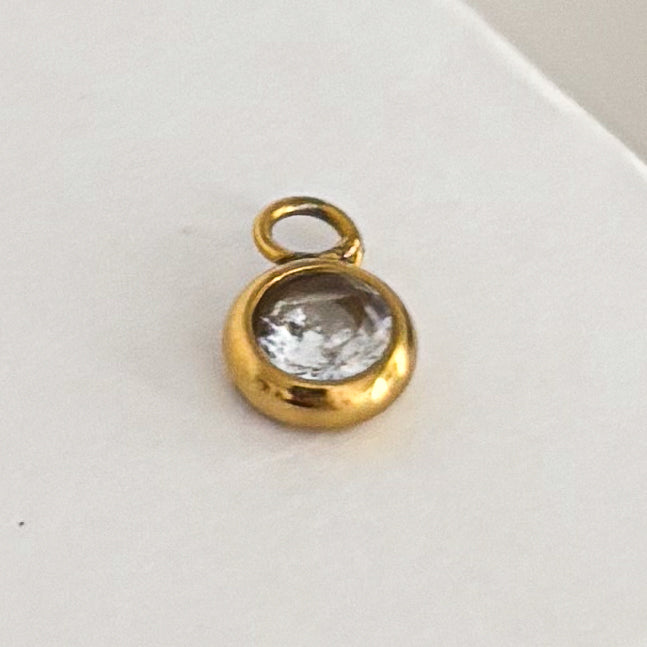 Collar Placa Dorada 12 mm