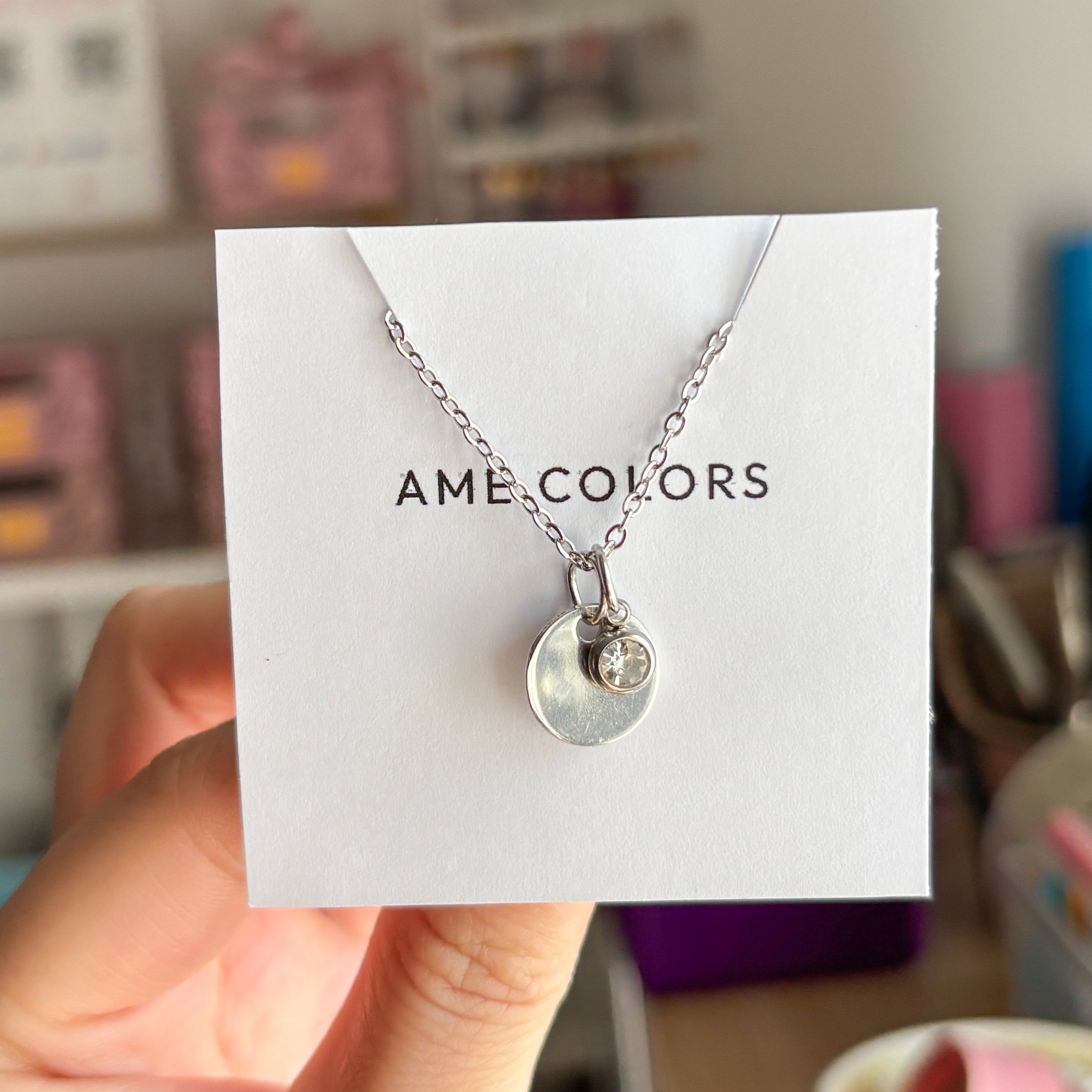 Collar Placa Silver con Dije