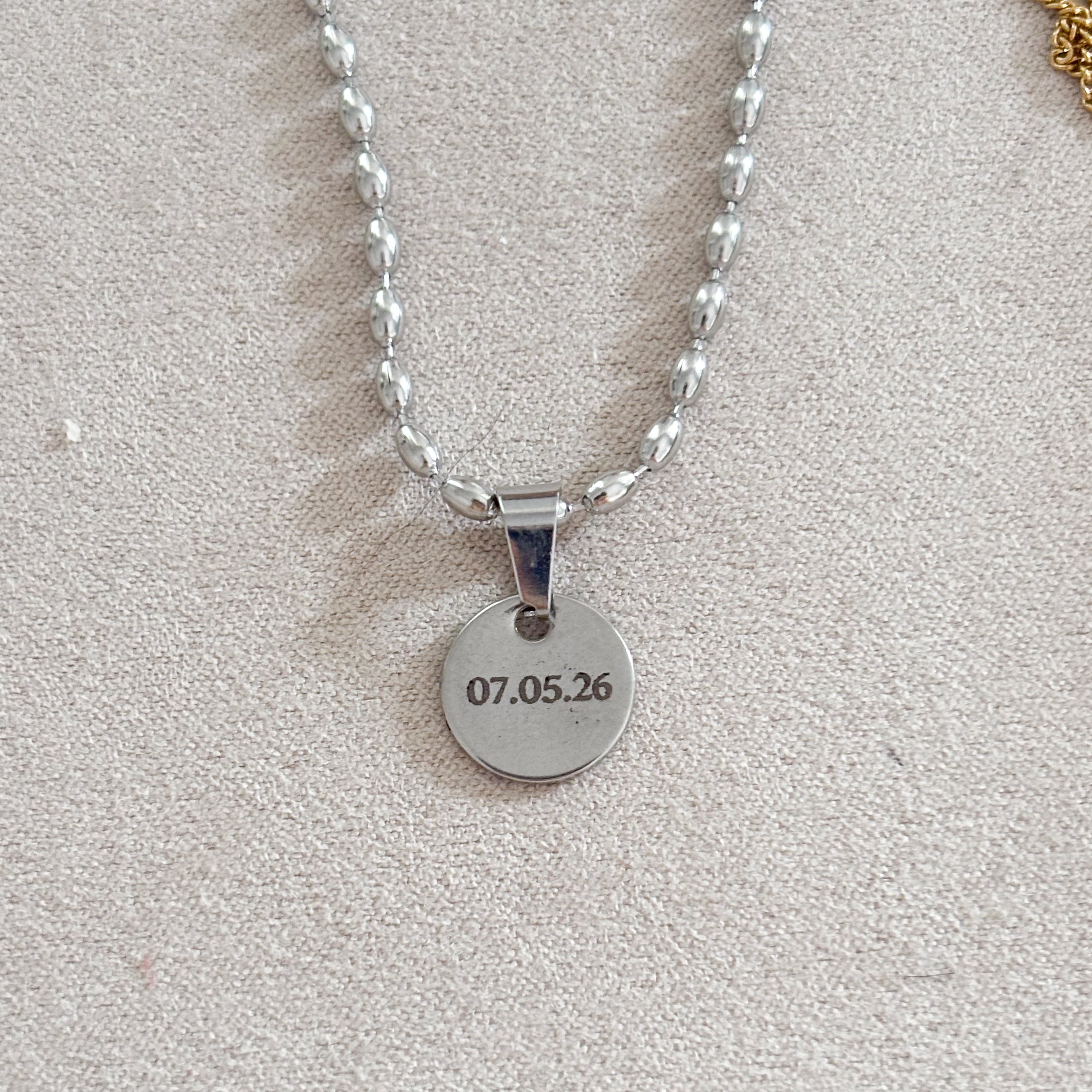 Cadena Trigo Placa Personalizada