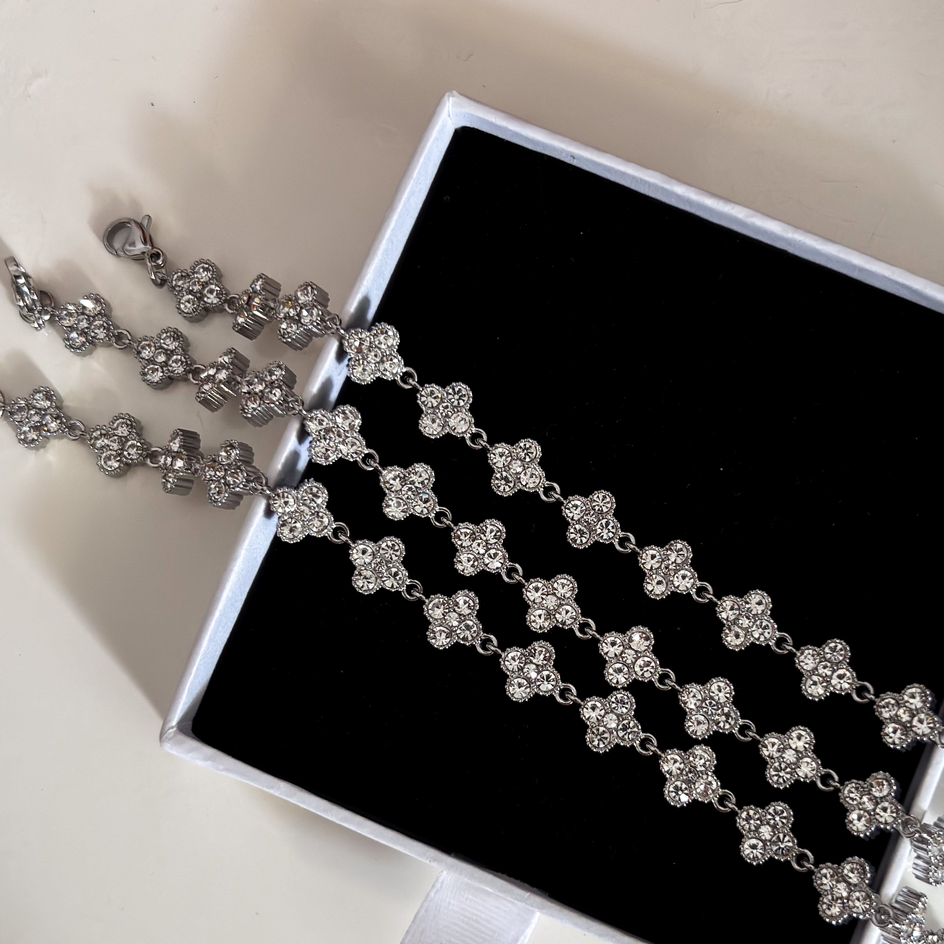 Pulsera Clover Silver
