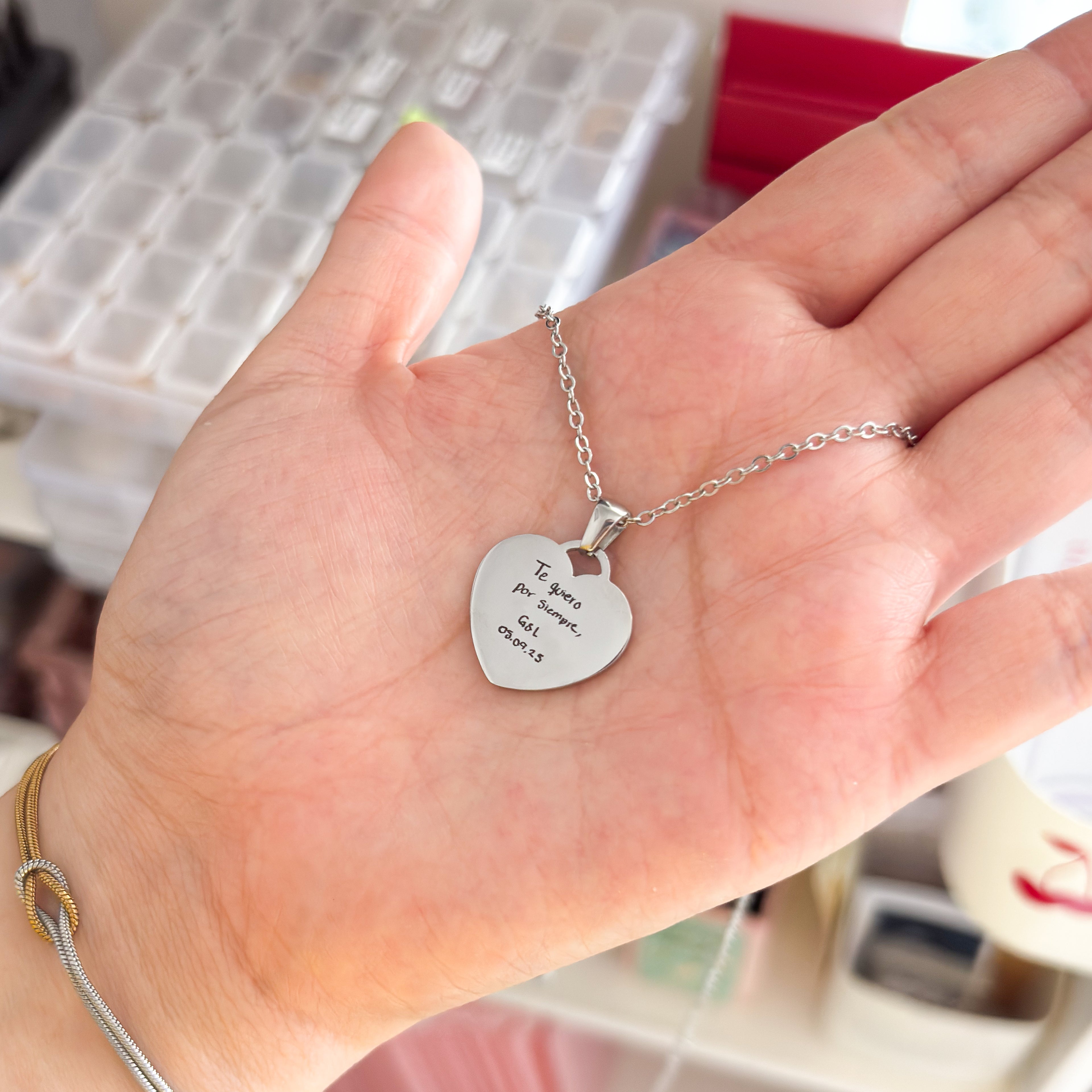 Collar Tiffany Placa Personalizada