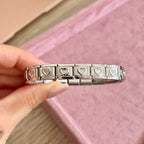 Pulsera Italiana Corazones
