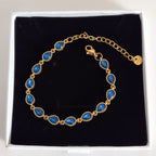 Pulsera Acero Tennis Gota Zirconia