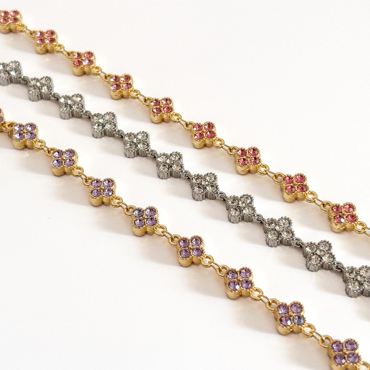 Pulsera Clover Zirconia