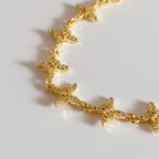Pulsera Mariposas Zirconia Laminada