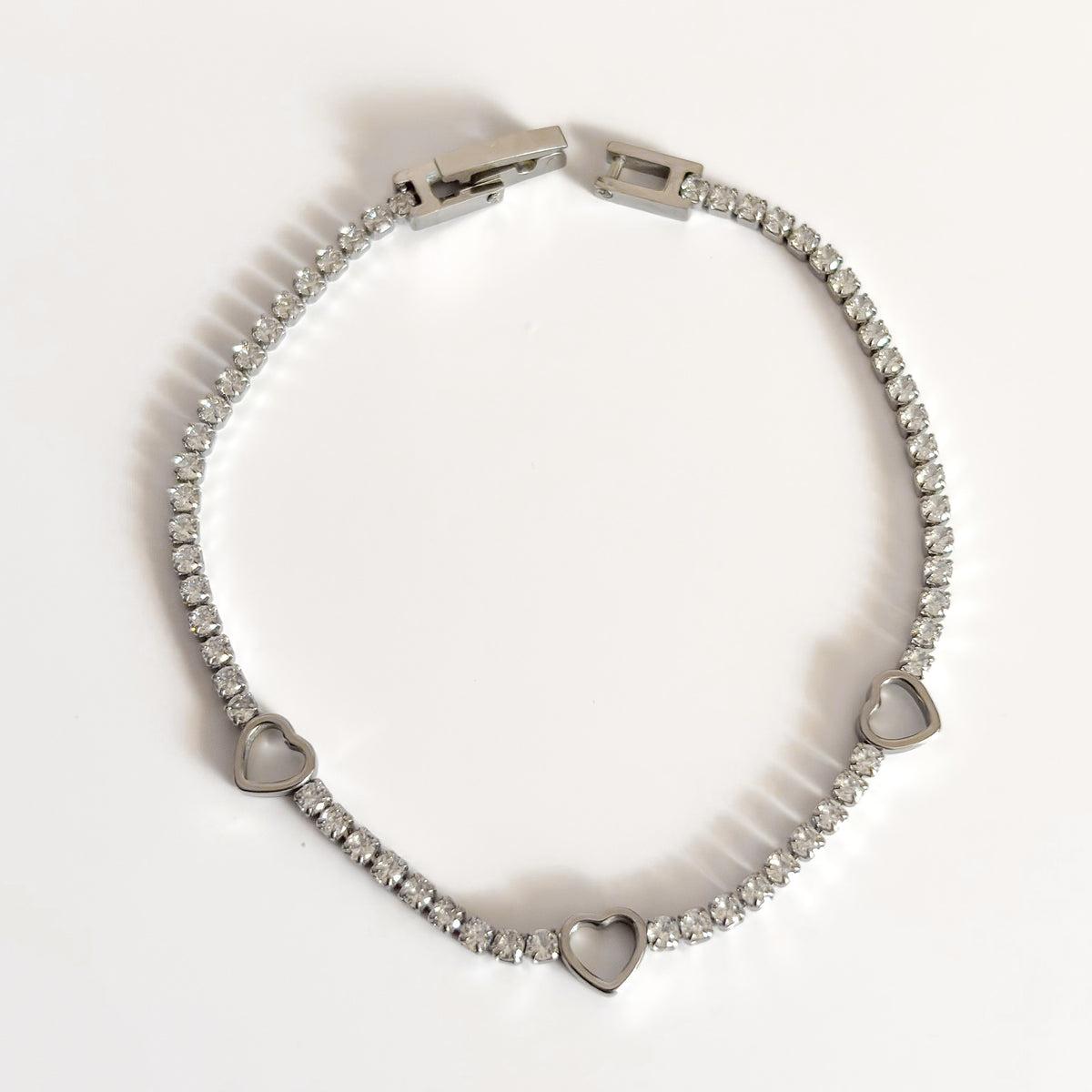 Pulseras Acero Zirconia Elegance