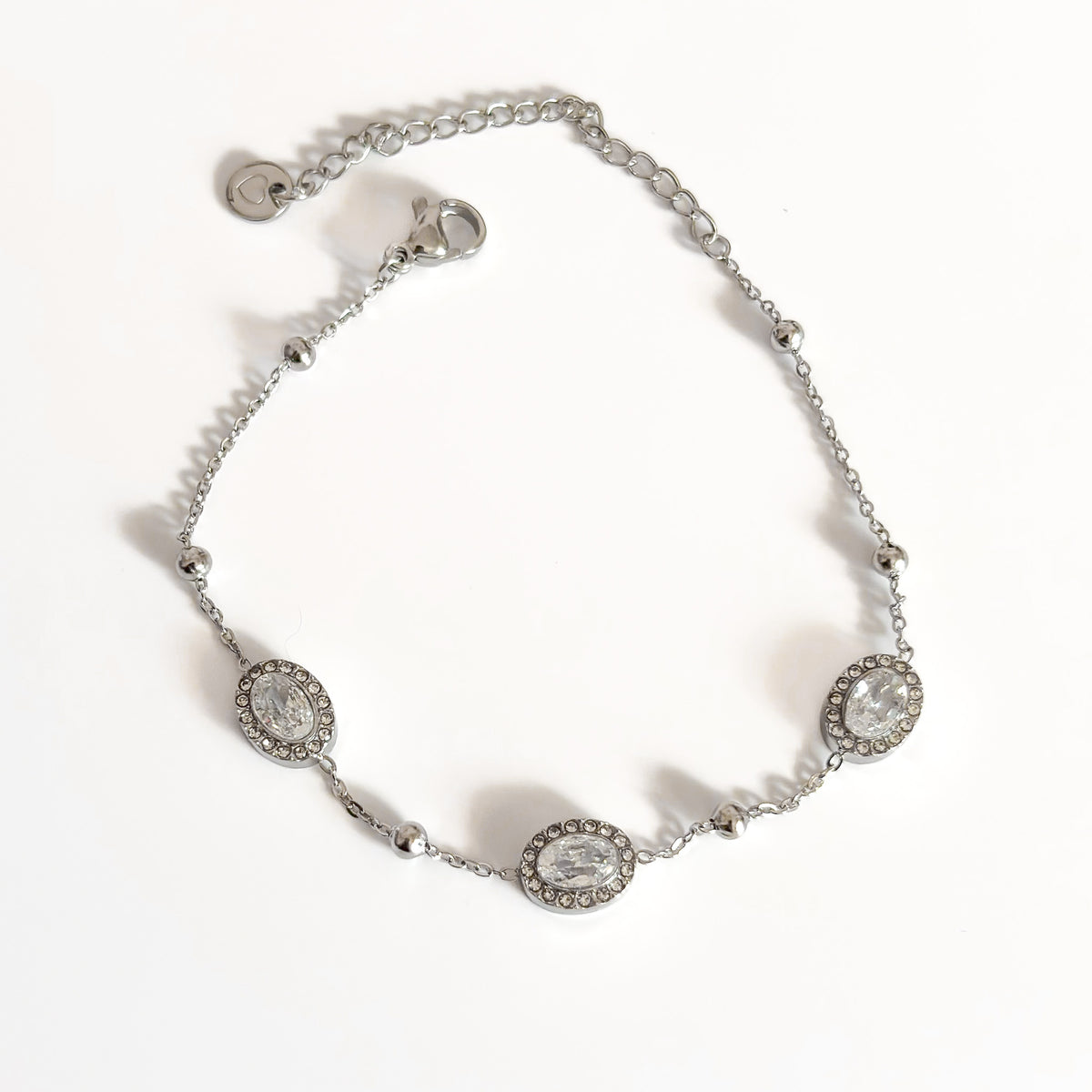 Pulseras Acero Zirconia Elegance