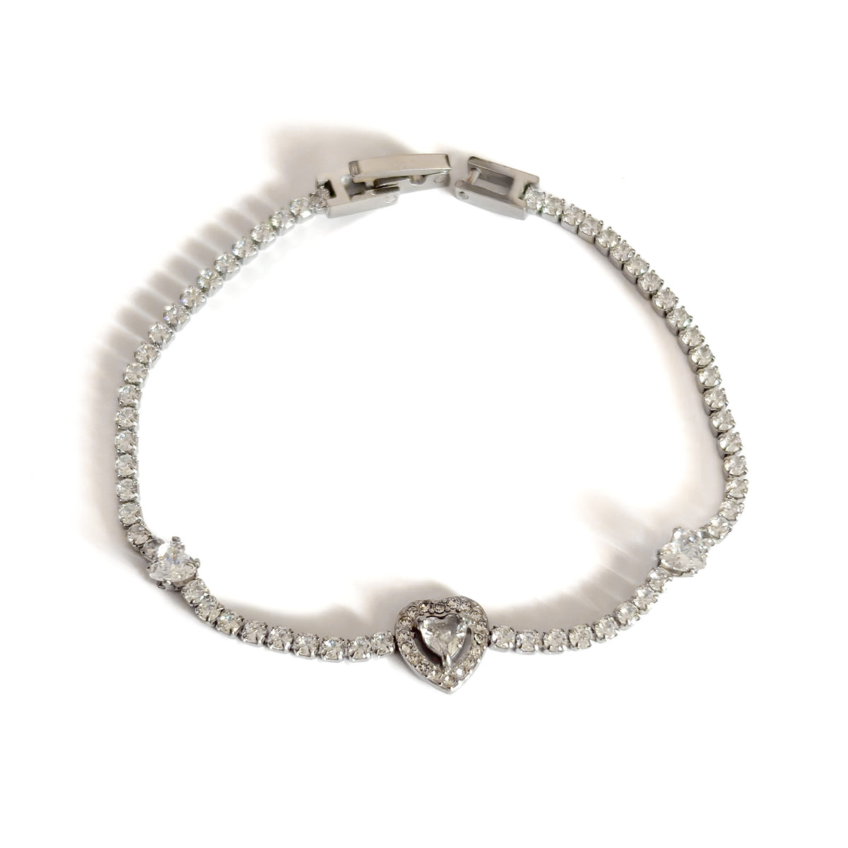 Pulseras Acero Zirconia Elegance