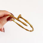 Brazalete Tubo de Bambú Titanio