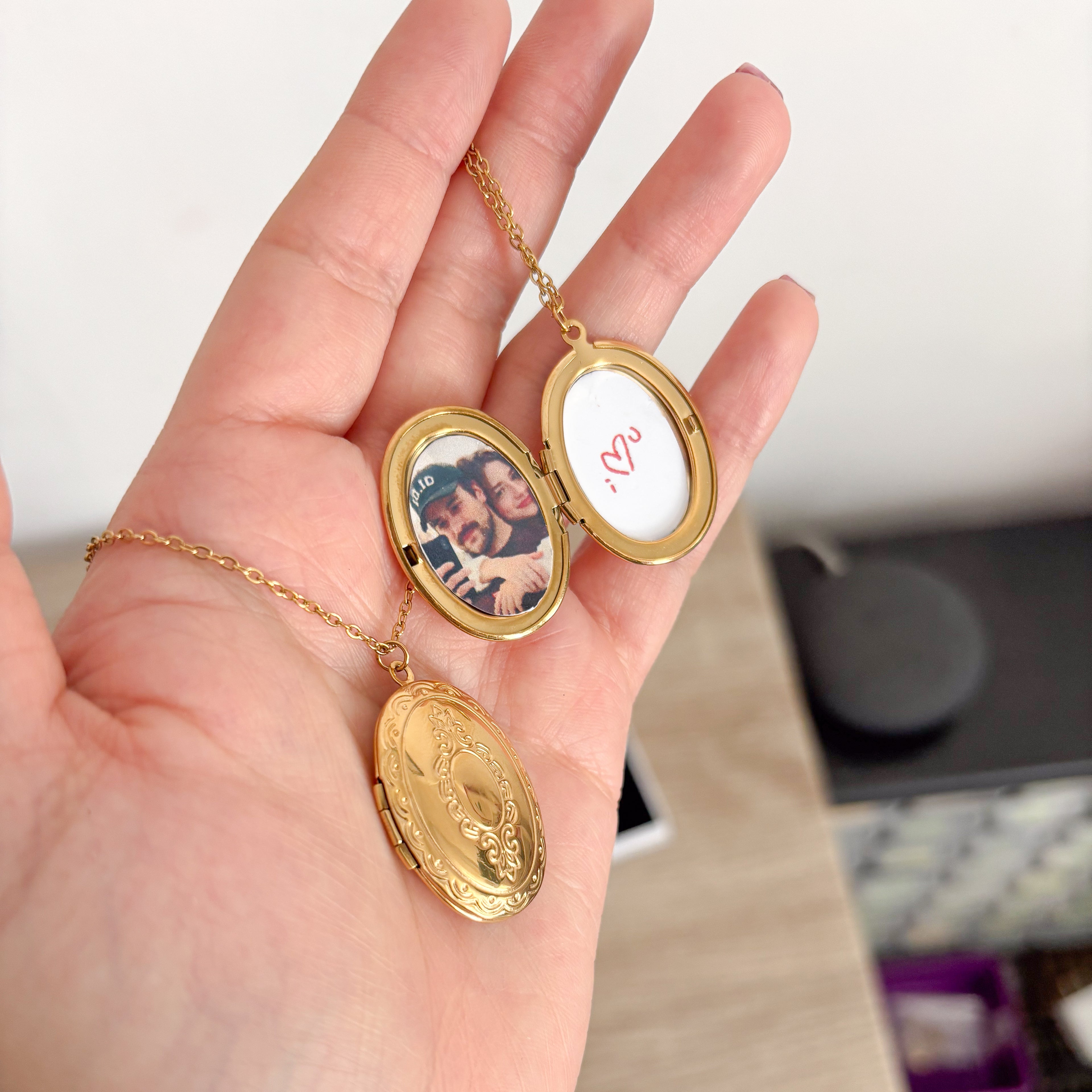 Relicario Ovalado Espejo