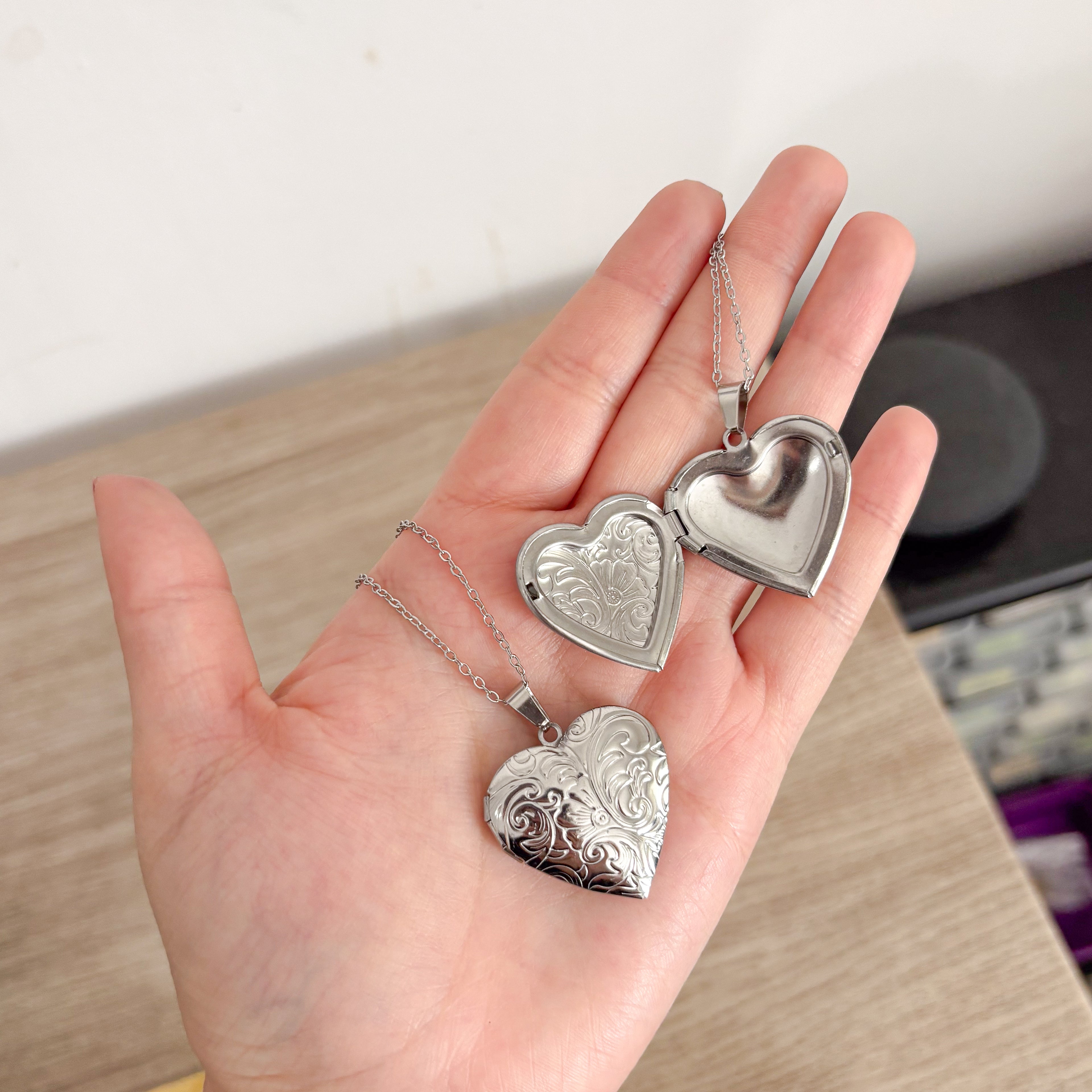 Collar Relicario Flor