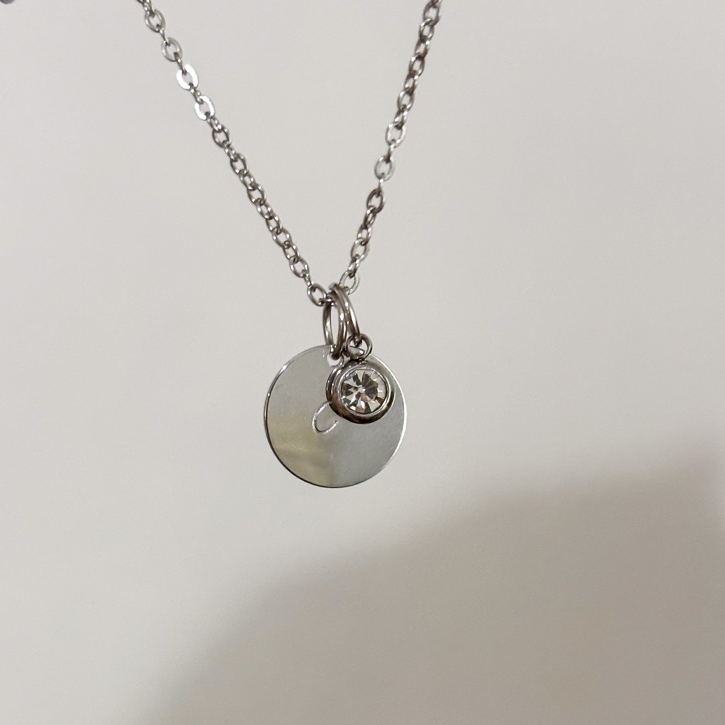 Collar Placa Silver Dijes