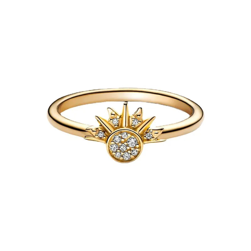 Anillo Sol y Luna Plata