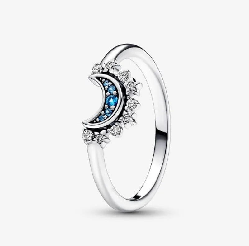 Anillo Sol y Luna Plata