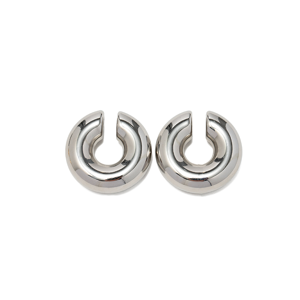 Ear Cuff Silver Chunky