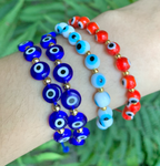 Pulsera elástica de ojo turco con separaciones