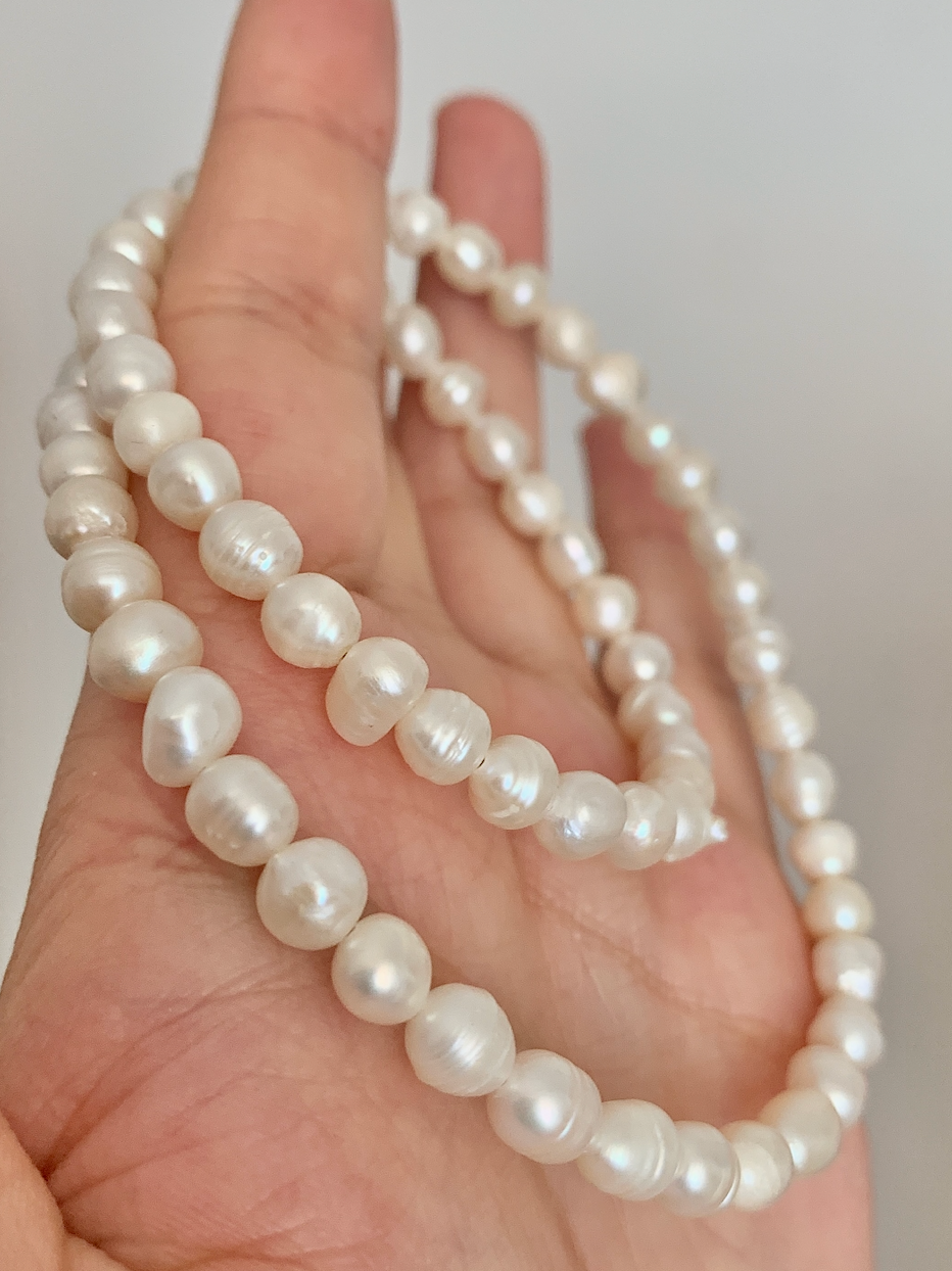 Gargantilla Perlas white